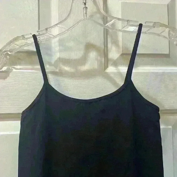 DYNAMIC Black spandex slip dress. One Size - Picture 2 of 5